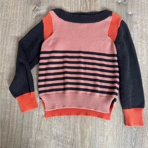 Stella McCartney Pink and Black Striped Sweater